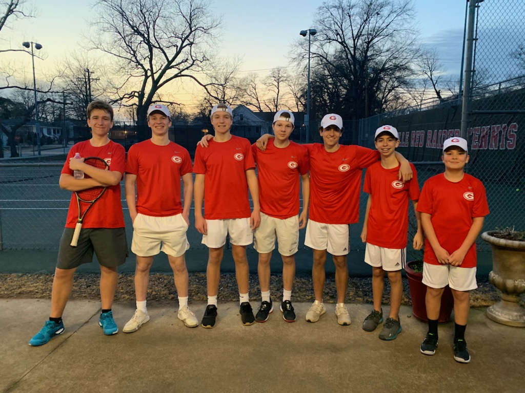 GHS_Raiders's tweet photo. Boys tennis opened up the season with a win over St Joes. Go Raiders! https://t.co/UR0443lSwZ