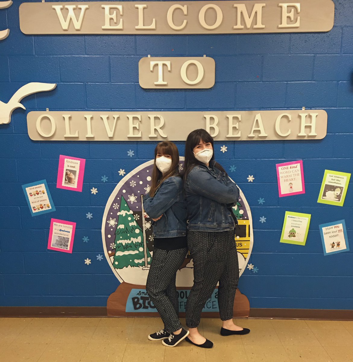 Twinning with my fellow special educator on Twosday Tuesday (2/22/22) #22222Day #22Feb22 #bps2022 #oliverbeach #thanksoldnavy