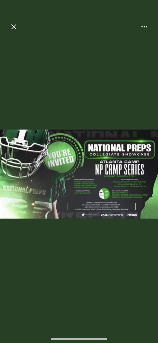 QuaMoss's tweet photo. I will be attending the national prep camp💯@RecruitGeorgia @NPSEShowcase @jwindon35 https://t.co/7bf9etrt2p