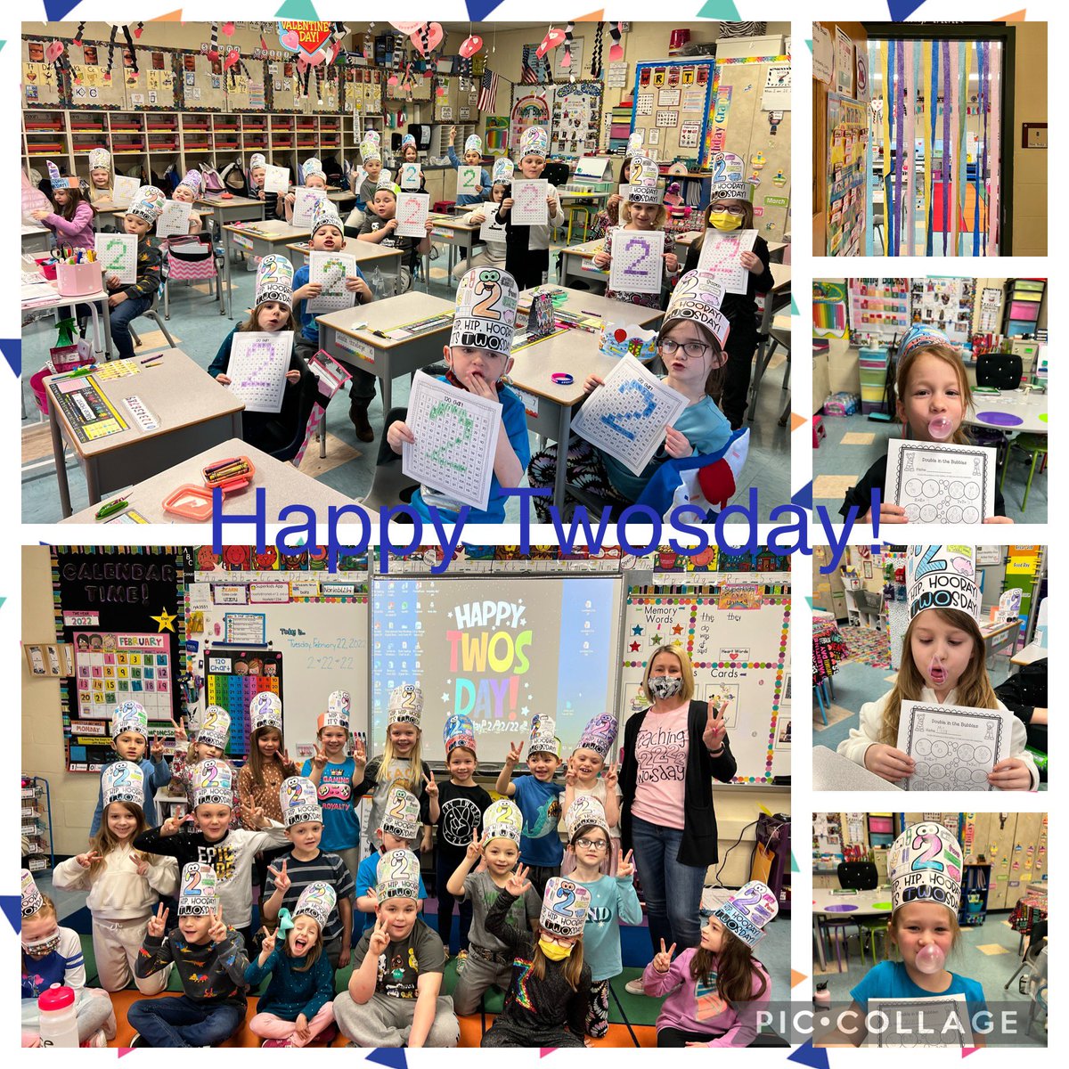 chrissyboltz's tweet photo. My Firsties a fun “Twos”day 🥳✌🏼 @JonestownElem https://t.co/5YIHvjoJL9