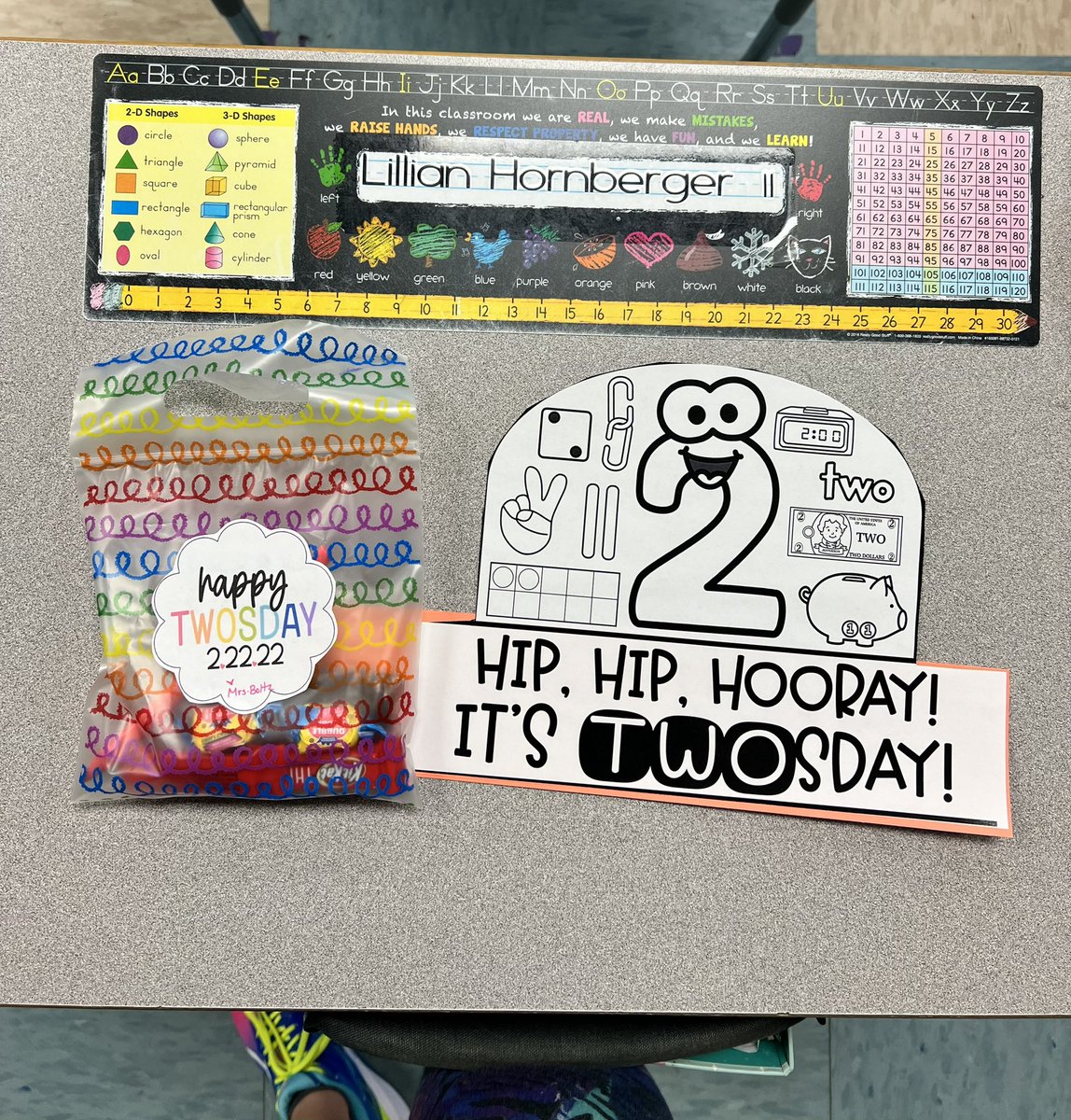 chrissyboltz's tweet photo. My Firsties a fun “Twos”day 🥳✌🏼 @JonestownElem https://t.co/5YIHvjoJL9