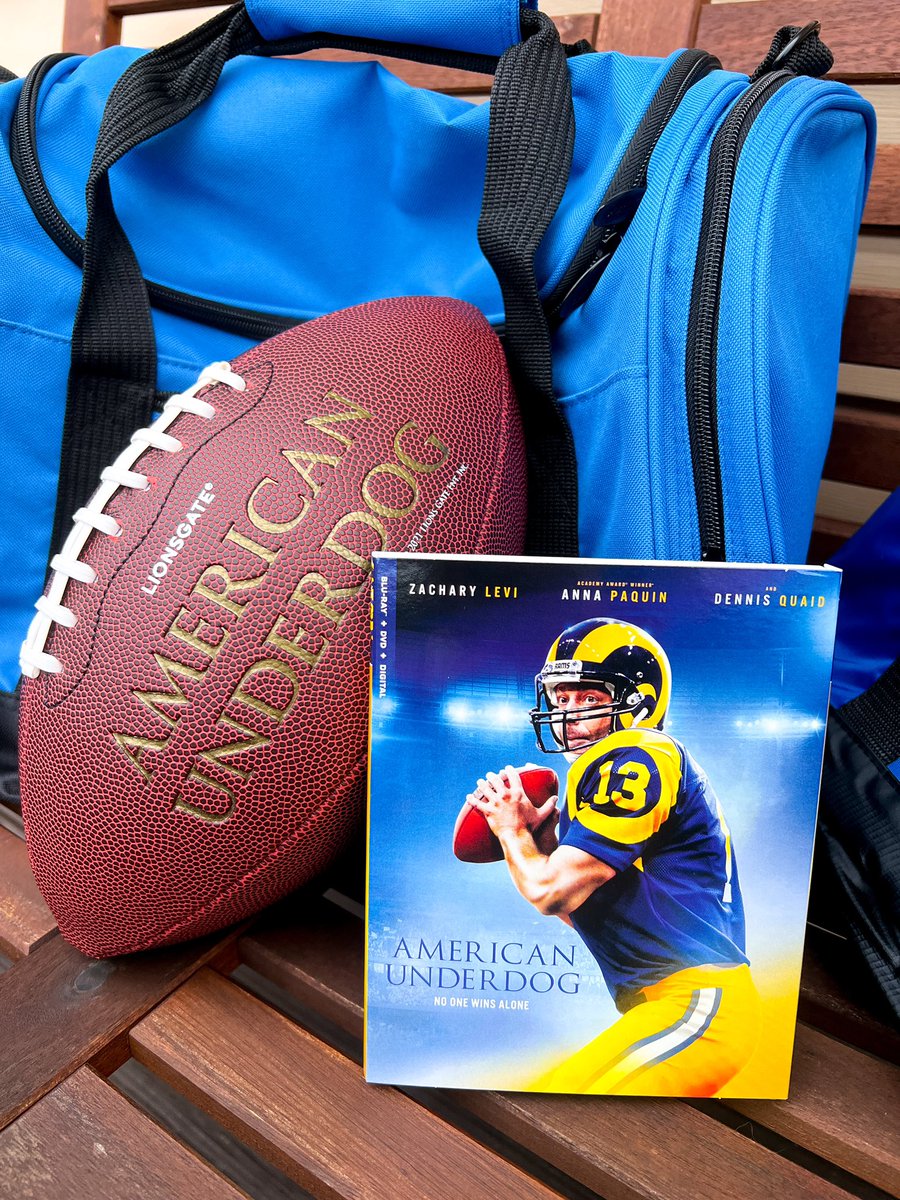 American Underdog is available TODAY on 4K, Blu-ray, DVD, and Digital! Thanks <a href="/Lionsgate/">lionsgate</a> for this awesome surprise. 

<a href="/AmericanUnderdg/">American Underdog</a> is based on the inspirational story of Kurt &amp; Brenda Warner. It’s definitely one that tugs at your heartstrings! 

#AmericanUnderdog