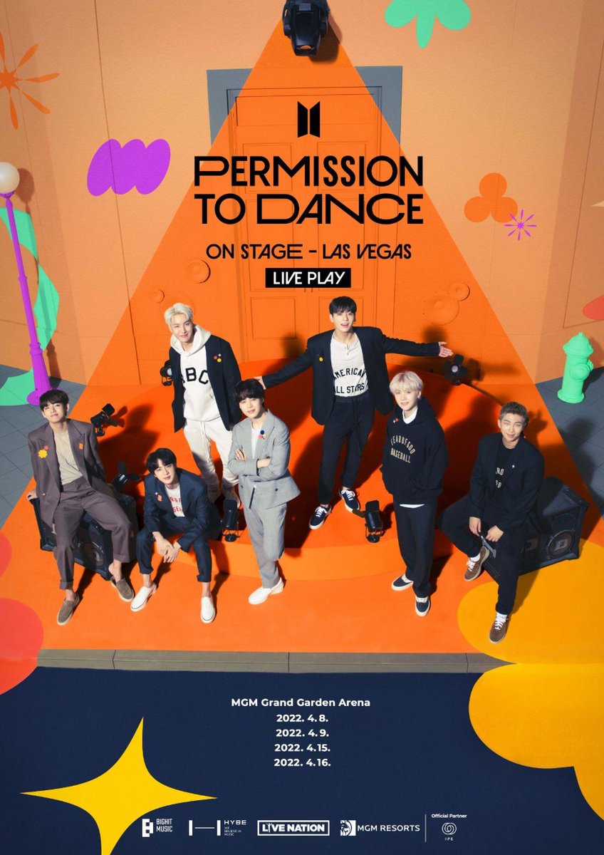 etnow's tweet photo. The way we are screaming over @BTS_twt's announcement that #PermissionToDance is coming to Las Vegas on April 8, 9, 15 and 16. 😝

(📸: BIGHIT MUSIC) https://t.co/WKGkkXmpPB