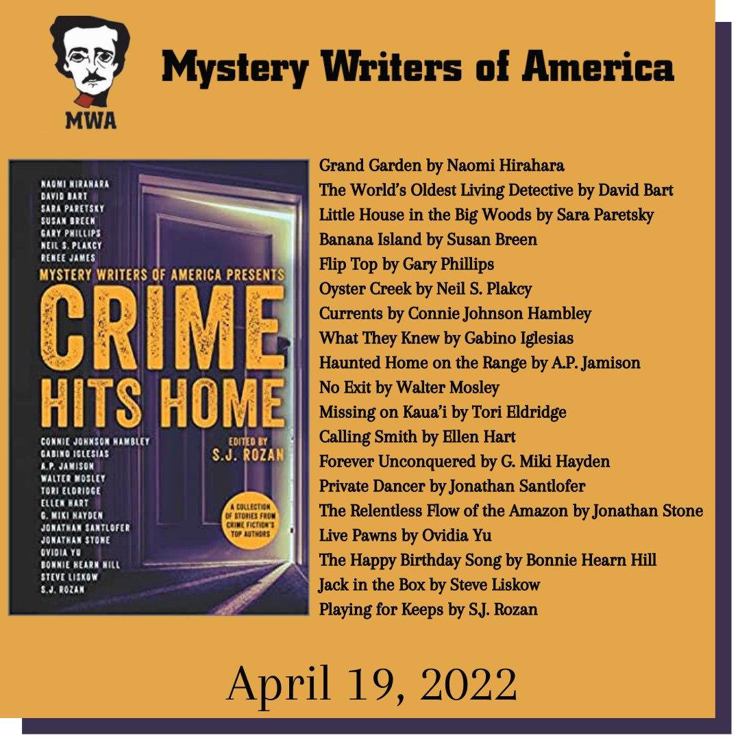 #shortstory @EdgarAwards @SJRozan @gasagasagirl @SaraParetsky @SusanjBreen @NeilPlakcy @ConnieHambley @Gabino_Iglesias @ToriEldridge @GMikiH1 @jsantlofer @JonStoneBooks @OvidiaVanda @bonniehearnhill @Hanover_Square @thrillerwriters @mwa_new @SoCalMWA #CrimeFiction @CapitolCrimes