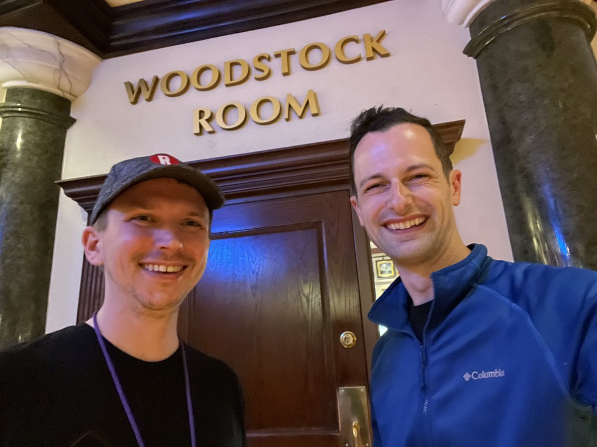 michaelcaldwell's tweet photo. Wrapped up the Bureau of Digital #OwnerSummit with @TheLeggett at the @hardrockliveorl #Woodstock Room. Sure, I know it’s a different Woodstock… but when @woodstockgagov and @BlackAirplane collide, you know good things are coming. https://t.co/XtybITea3g