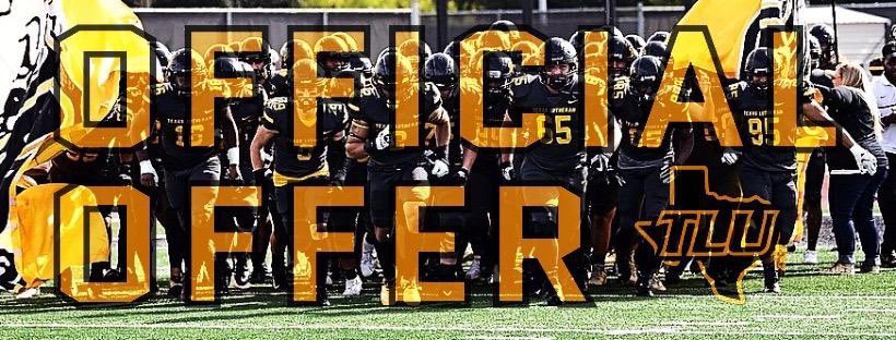 I would like to announce my official offer from <a href="/txlutheran/">Texas Lutheran University</a> . Thank you to Coach Gus, it is a blessing. 🙏🏽