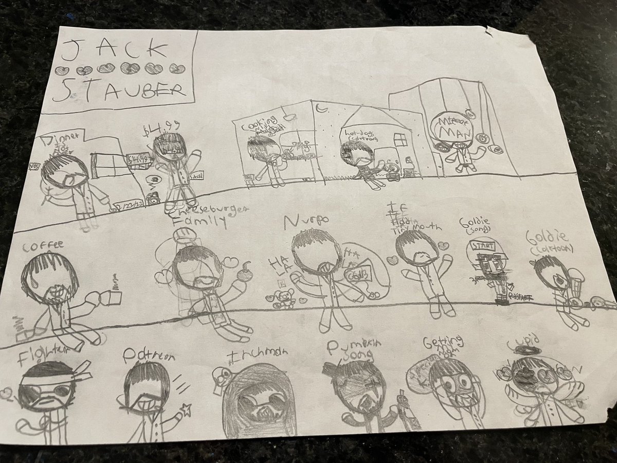 CMCR's tweet photo. @JackStauber My 9-year-old daughter drew this artwork for you and wanted me to share it. She’s a big fan! https://t.co/PmAueVWtVW
