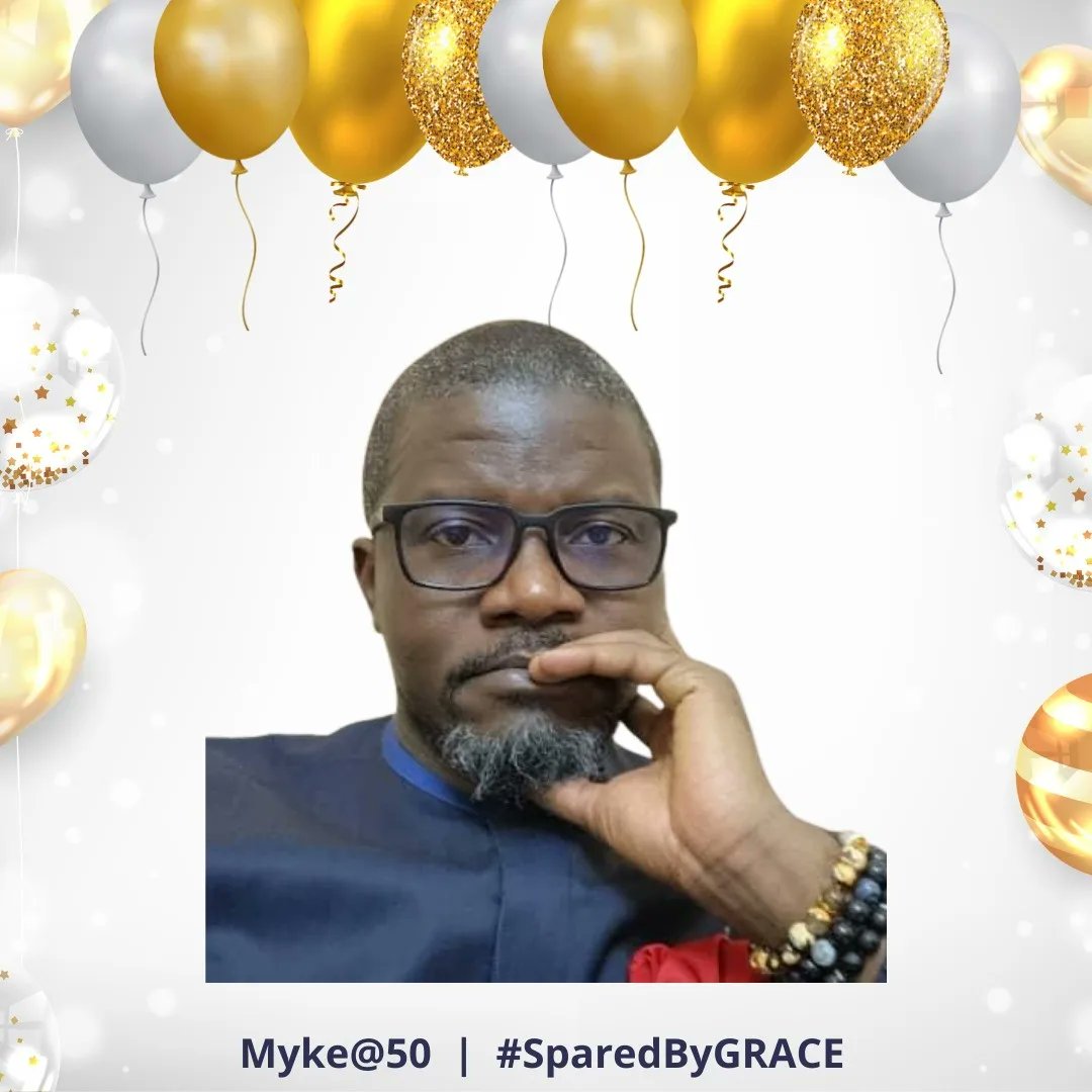 MykeOSEH's tweet photo. Thank you, LORD Jesus, for Myke@50.
#SparedByGrace. #ThankFULL. #GrateFULL. #BlessFULL. #CarriedByGODdeFATHER.
Life. Love. People. Purpose.
Peeps, pls thank God with me. 🙏🏾🙏🏾🙏🏾 https://t.co/rpeM2X9BoY
