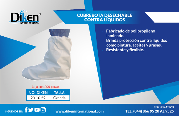 Dikenint's tweet photo. Cubrebota Desechable Contra Líquidos. Fabricado en #polipropileno laminado. #Resistente y #flexible.
Consulte disponibilidad y existencia. Solicita más información y precio con tu asesor comercial o en la página: https://t.co/Y9K4OyRT6i https://t.co/HYB4000FbH