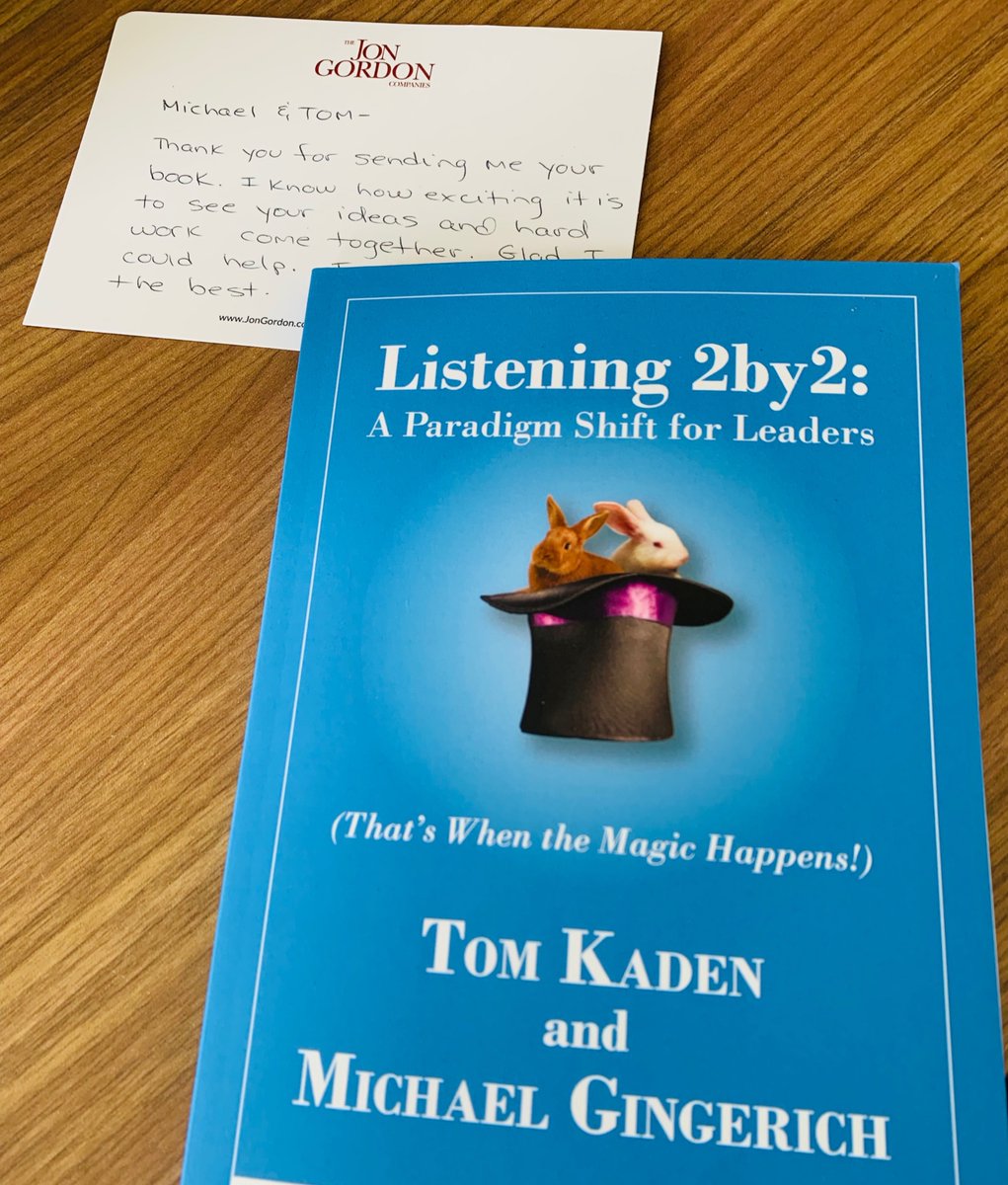 some1totellitto's tweet photo. Last week we received a hand-written note in the mail from Jon Gordon congratulating us on the achievement of publishing our third book. Jon coming to Harrisburg on April 12! Come support Someone to Tell It To and get inspired! Buy your tickets here: https://t.co/QFlVJlEF4V https://t.co/06T83HgRyN