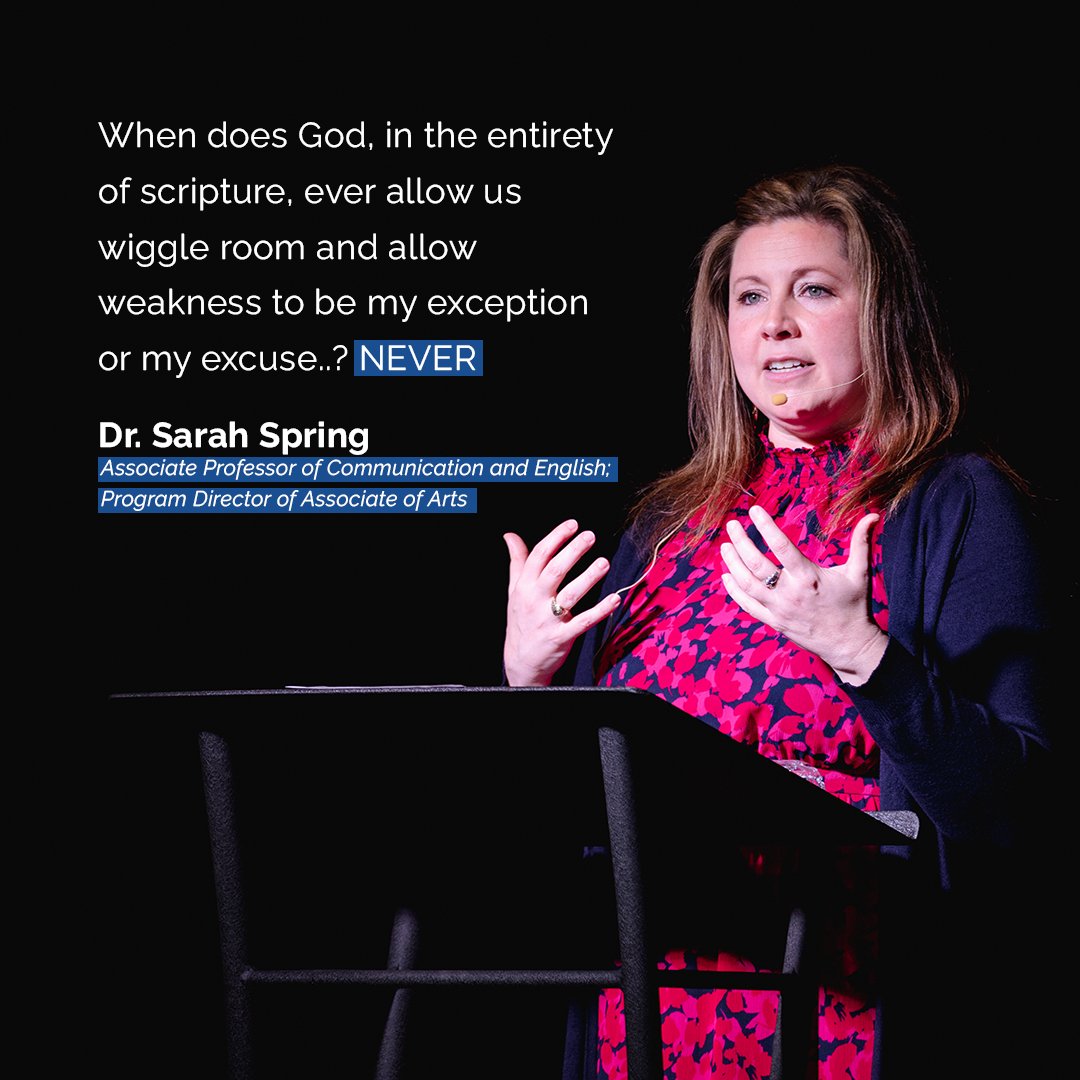 CriswellCollege's tweet photo. Thank you, Dr. Sarah Spring, for speaking today in #chapel and encouraging us to engage in community!
Full message: https://t.co/kx6wPZ71HW
@scsrhetoric https://t.co/7jvPYSiNGF