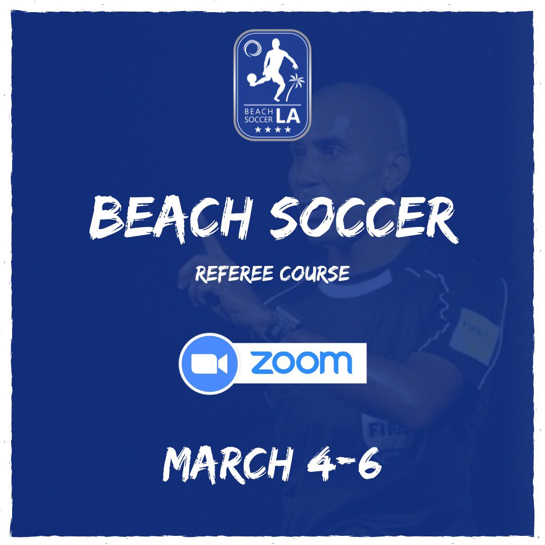beachsoccerla's tweet photo. Coaches, referees, and players. While this is a referee targeted course. Please believe that there is a lot this side of the game that you can utilize within your coach and playing habits.

Don’t miss out.

Sign up: https://t.co/fxtb65xJkg

#beachsoccer #soccer #futbol https://t.co/K3tBEnaG5M