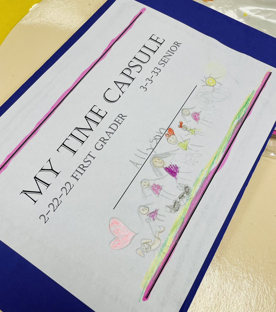 Happy Twos-day! First graders on 2.22.22 that will be seniors on 3.3.33 created ‘time capsules’ and self portraits in art!  Classroom teachers added much more!  What fun to open in 10 years! <a href="/HumbleISD_HHE/">Hidden Hollow Elementary</a> <a href="/HumbleISD_Arts/">Humble ISD Fine Arts</a> <a href="/1stHebert/">1stHHEHebert</a> <a href="/mrs_ruff_hhe_1/">Courtney Ruff</a> <a href="/clwesson/">Cara Wesson</a> @dalesmith_hhe