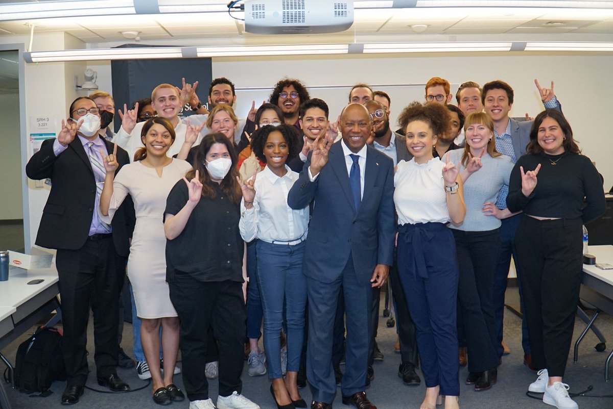 I would like to thank <a href="/UTAustin/">UT Austin</a>’s <a href="/TheLBJSchool/">The LBJ School</a> students for having me keynote the 25th annual National Forum commemorating the life and public service of former Congresswoman #BarbaraJordan today. 

I truly enjoyed speaking with students, faculty, and guests. #BJNF2022