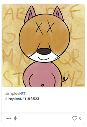 lucky2136eth's tweet image. I minted this beauty from my old friend's new collection . hodl until 2046 .🥳🥳🥳 @zurichasset @SimplesNFT