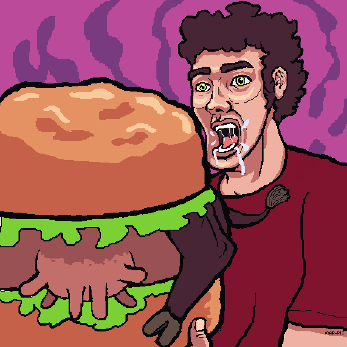 MarPixel's tweet photo. Hambre #DailySpitpaint 
#pixelart #pixel_dailies #pixel https://t.co/AqTYcrvoKk