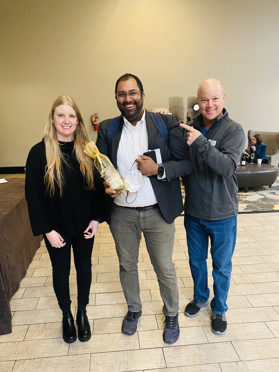 mastersofwine's tweet photo. Congratulations to Sandeep Ghaey, winner of the lunchtime identification challenge here at the stage two seminar in Napa! ๐ Eric Hemer MW and the IMWโs Sarah Harrison had the most fun running the competition ๐ท#mastersofwine #mwstudyprogramme https://t.co/k3Tpok3B1b