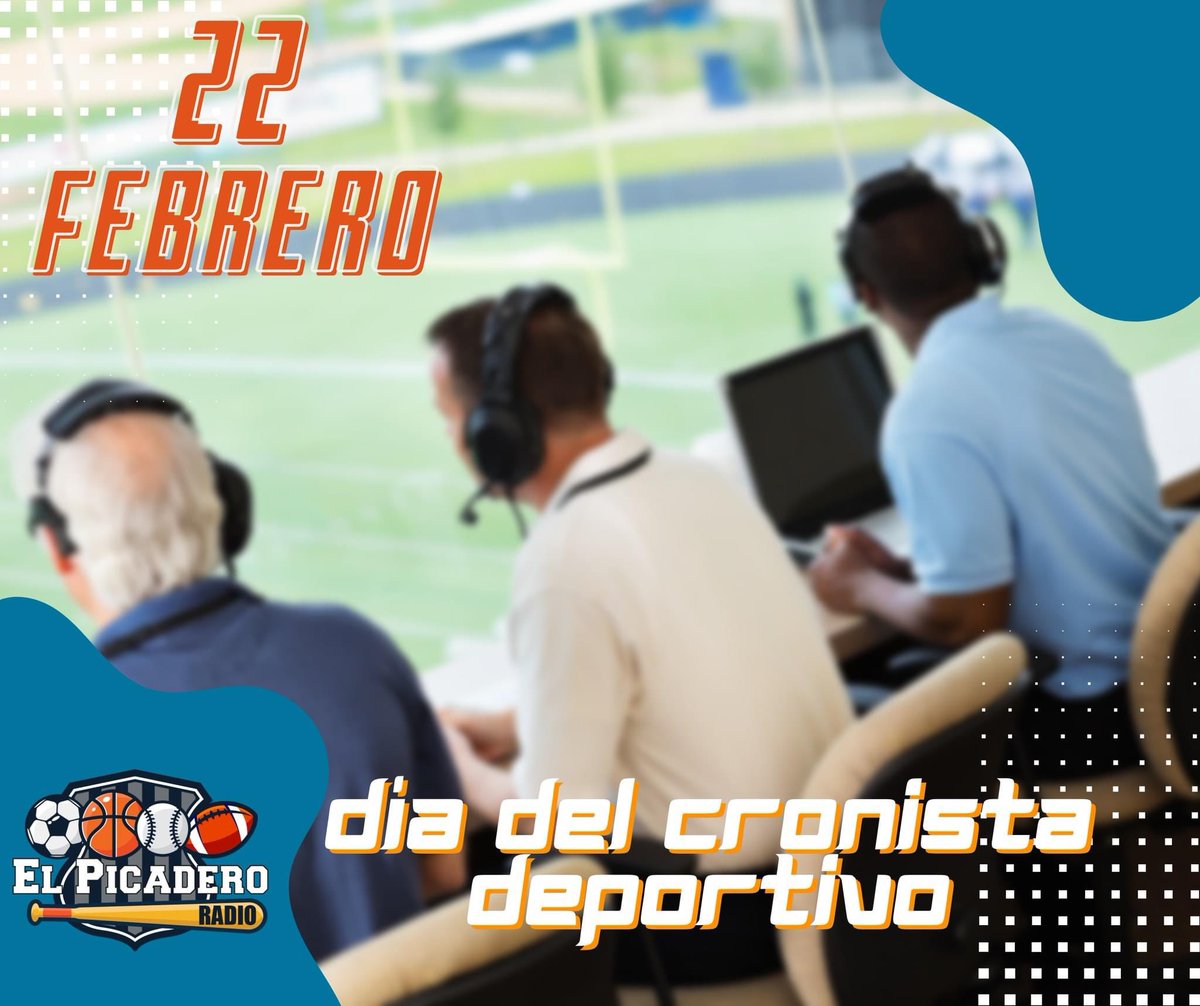 PicaderoNetwork's tweet photo. 22 de Febrero #DiaDelCronistaDeportivo 🎤⚽️🏈⚾️
En México se instituyó desde 1992, que el 22 de febrero se festejaría a los cronistas deportivos, esta iniciativa surgió en el seno de la Federación Mexicana de Cronistas Deportivos, (FEMECRODE). https://t.co/U3DIbBRvXO