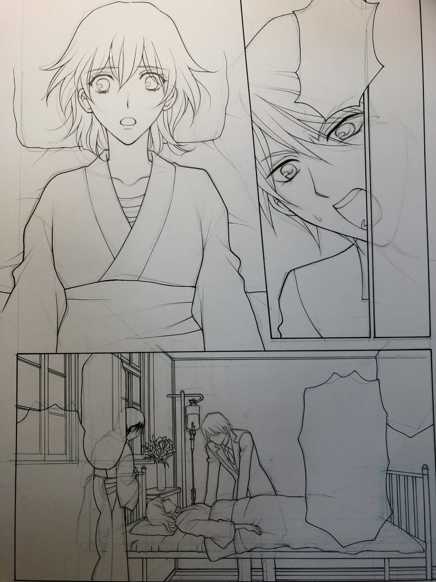 今描いてるのでやってみた!
 #みんなのネームと仕上がりを見比べたい 