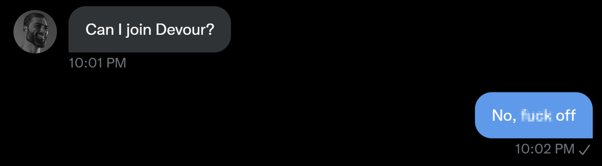 DevourTalent's tweet photo. Who deserves this DM next 😈💯 https://t.co/ZzjNy6KyHT