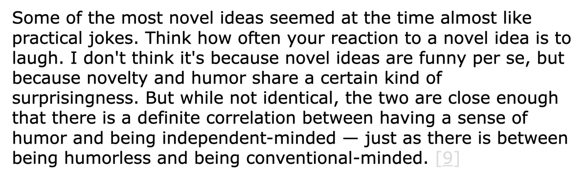 clairebows's tweet photo. "How To Think For Yourself" by @paulg — https://t.co/qujX8h8edk https://t.co/POAsJBS8JF