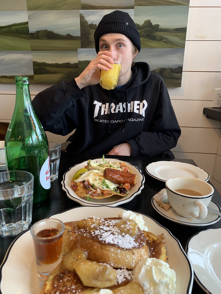 A little 2/2/22 breaky date at work w the cutest dude alive