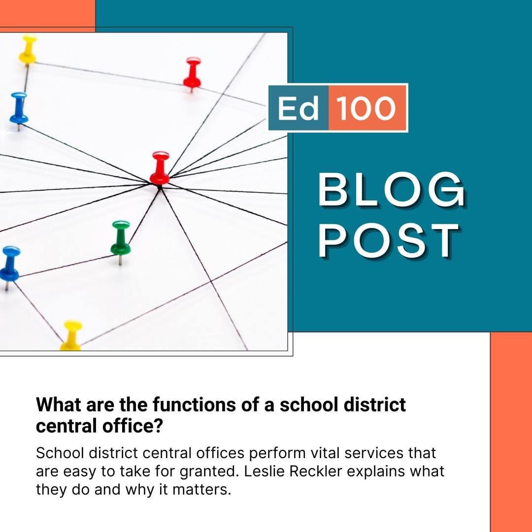 ed100_'s tweet photo. Our newest blog post on school district central offices can answer many of your questions about what goes on, how the work gets done, what work is supported, how much they cost, and how they can improve. #ed100 #edequity
https://t.co/fos21pGMf1 https://t.co/90JiGhpi8K