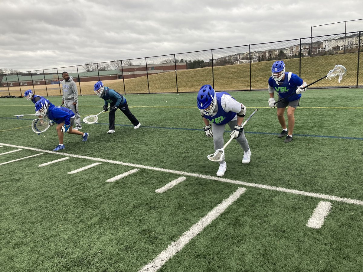 RVHSLacrosse's tweet photo. Tryout #3 stretch &amp; conditioning sights. 👀 

One more tomorrow 4:15p before rosters are finalized. Will blend in some full field intra-squad scrimmage action. Let’s go!

🐏 🇺🇸 #ramsallin https://t.co/eADv91CYue