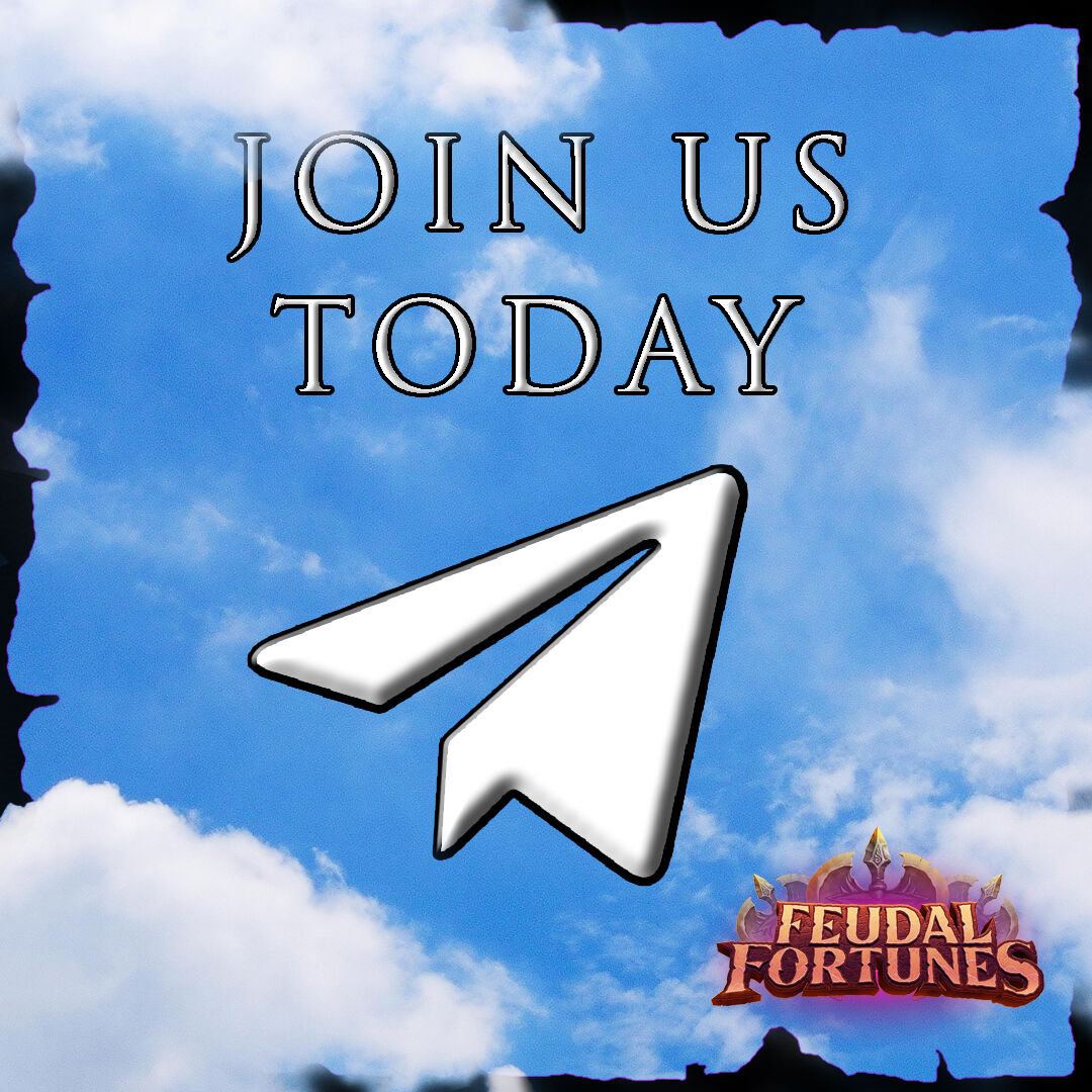 FeudalFortunes's tweet photo. #FeudalFortunes is excited to announce that our Telegram is now open! You can get in on the fun and learn about the project through Discord or Telegram! Join now using the links below!

Discord: https://t.co/yNxr9G8GsF

Telegram: https://t.co/AKlPQrkI3Y https://t.co/rhG4Ne7IR8