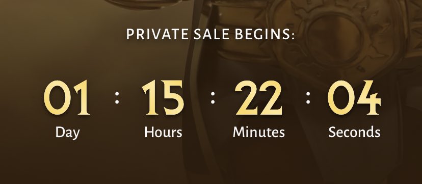 ChampionsIO's tweet photo. We have this much time left until minting begins!

!vibes 😎 https://t.co/0RfxkvziIm
