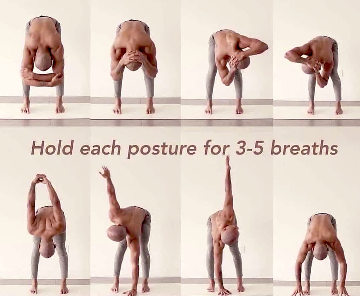 Try these stretches to avoid upper back and shoulder stiffness #yogapose #Mobility