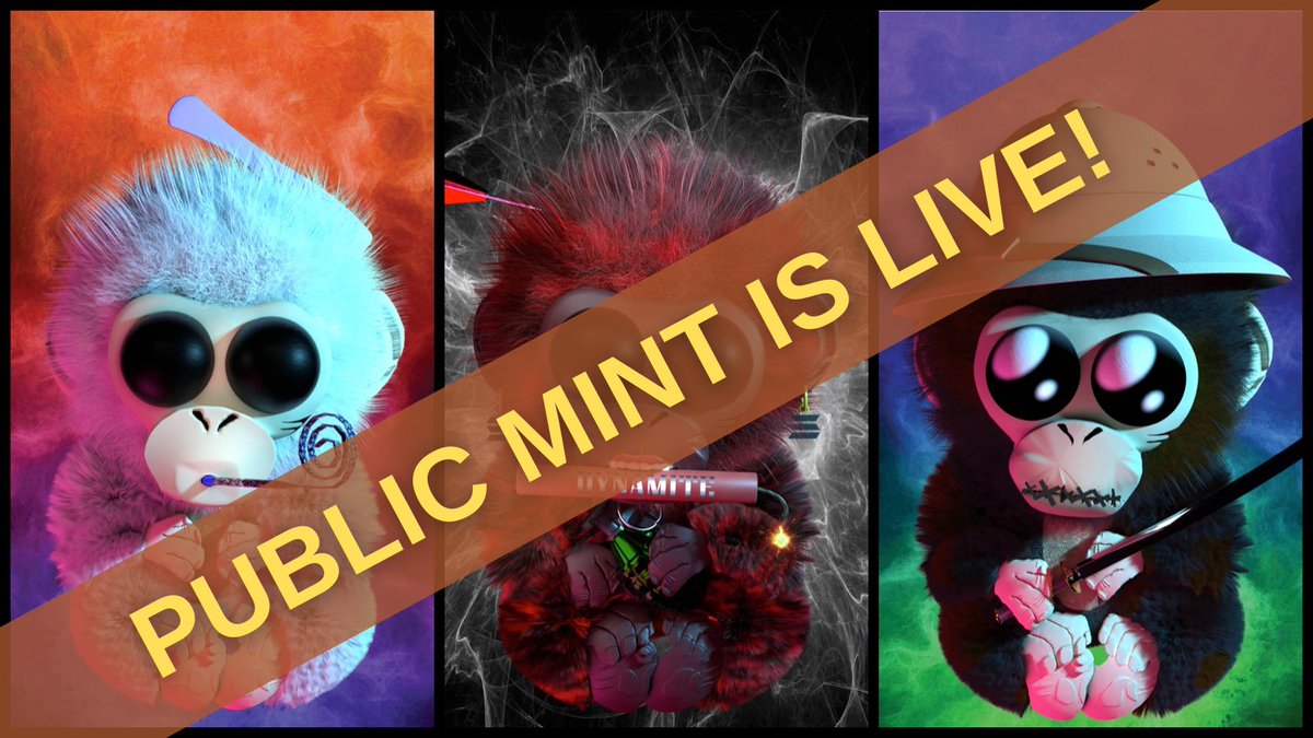 Cheeky__Chimps's tweet photo. 💎PHASE 2 PUBLIC MINT IS LIVE💎

🔥 Tuesday 22nd February 7pm EST
🔥 Mint Supply Capped at 2,222
🔥 Mint Price 0.06ETH⁣
⁣
Good luck everyone🍀 https://t.co/W9BGy2DXpo