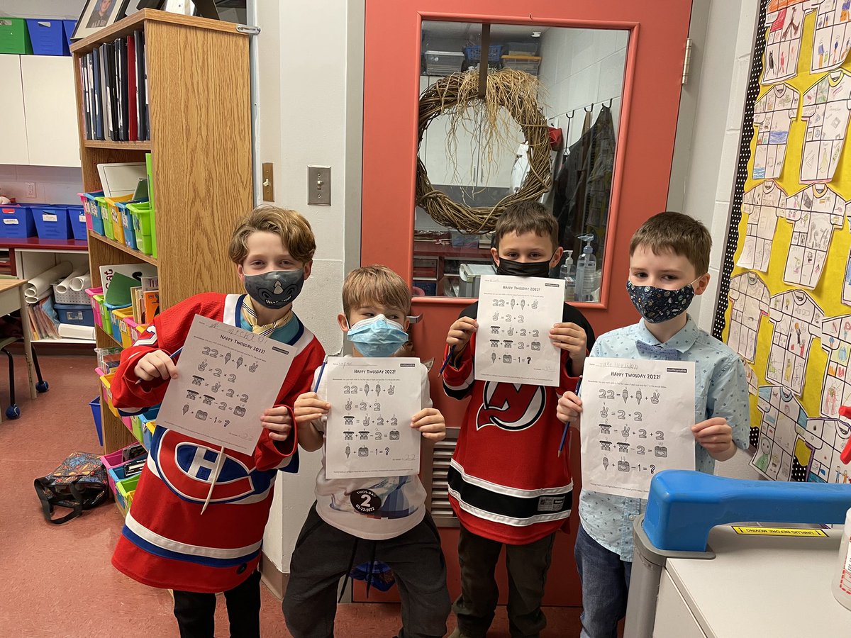 BCE4Wilson's tweet photo. It’s “Twos Day” 02.22.2022 and we’re celebrating with math activities. #tutu #twotwotwotwotwo https://t.co/c2pgL8sWmv