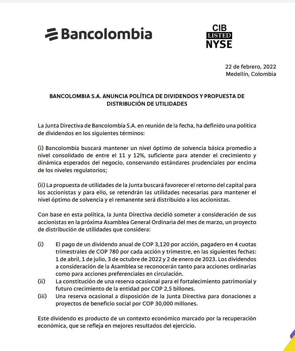 ToroDeArena's tweet photo. Ese DIVIDENDO DE BANCOLOMBIA mamita mia!

3120 pesos🤯 https://t.co/i6gxUXhiZX