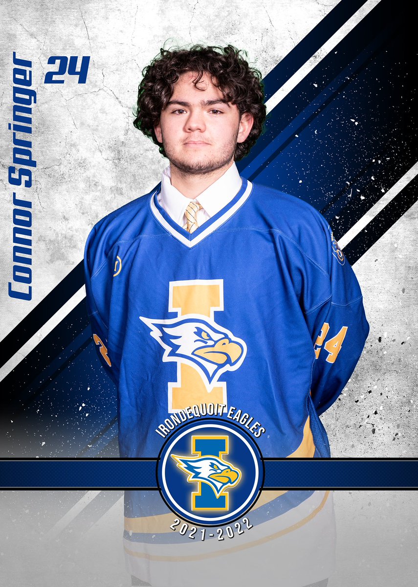 Senior, #24, Assistant Captain Connor Springer. His favorite varsity memory is the chicken parm dinner with his team. He thanks his parents &amp; coaches for their support this year. After graduation Connor plans to attend Keuka College to play baseball and study education. 👏👏👏