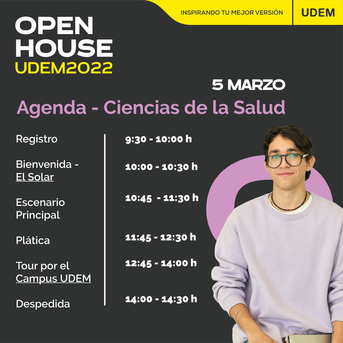 udem's tweet photo. 🚨#OpenHouseUDEM 🚨

Si estás interesado en carreras de @vicsaUDEM, @decsUDEM o @Ingenieria_UDEM, este 5 de marzo podrás conocer todas las oportunidades que te ofrece la UDEM y el campus de la universidad. 🤩 

➡️ https://t.co/IvZg69Ch2C 

#InspirandoTuMejorVersión https://t.co/ceTAk72nMy