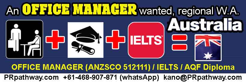 OFWDatabase's tweet photo. OFFICE MANAGER (1 x position.)
Wanted for remote area (middle of nowhere) in Western Australia. 
● Sponsored visa available &amp; dependent visa for Partner.
► Resume to: kano@PRpathway.com https://t.co/vtSKM8P03Q