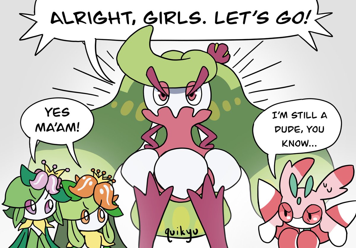 The Grass-Type Girls- Hisuian &amp; Unovan Lilligant, Tsareena and... Lurantis? #pokemon 