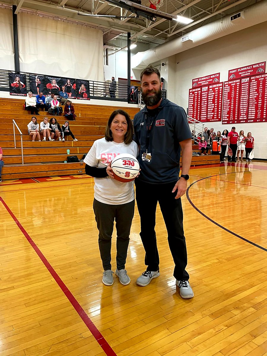 ZumSouth's tweet photo. Congratulations to Coach Melanie Schmit for winning her 300th game earlier this year! 

Greatly appreciate all that she does for @FZSGirlsBball! https://t.co/Xh2vhUsfc8