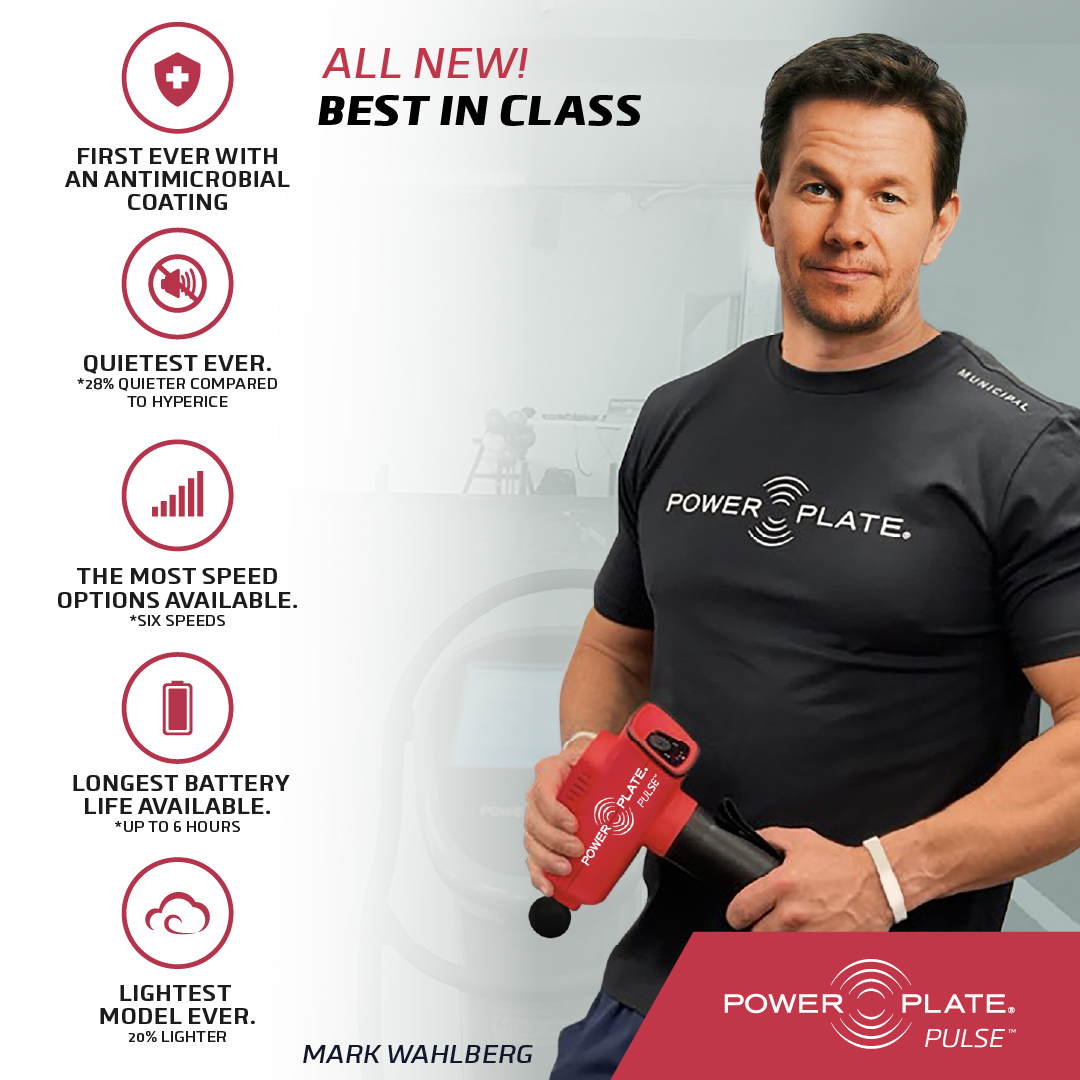 PowerPlateUSA's tweet photo. If it's approved by @markwahlberg, then you know it's got to be good 🥰

Learn even more about the Pulse on our website !
.
.
#GetOnPowerPlate #PowerPlate #PowerPlateUSA #powerplatepulse #markwahlberg #massagegun #fitnessequipment https://t.co/3nPNKywI1I