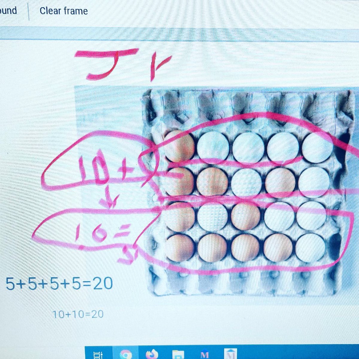 MATH TALK. We’ve continued using Jamboard as a way to show our learning with the class. Love seeing these different math strategies - multiplication, repeated addition, skip counting 💡<a href="/norquayschool1/">Norquay School</a> @WinnipegSD #jamboard