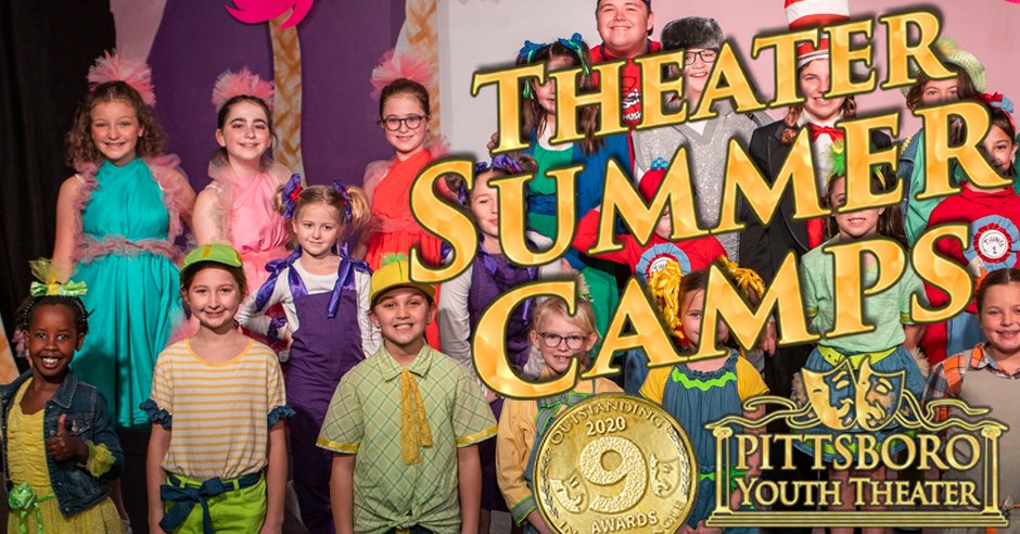 Don't forget to sign up for Pittsboro Youth Theater's summer camps! Check out the offerings at pittsboroyouththeater.com. 😀