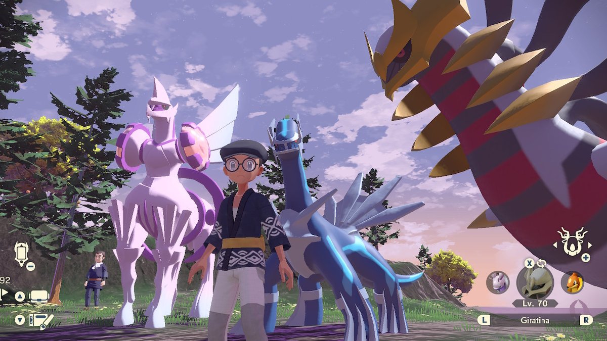 stardustbone's tweet photo. Chillin with da homies #PokemonLegendsArceus #NintendoSwitch https://t.co/zfpOz1knio