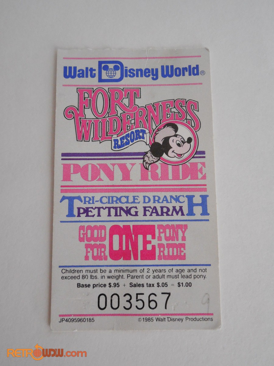 Fort Wilderness Pony Ride Ticket

Misc WDW Tickets Photo Album:
retrowdw.com/pictorial-souv…

#RetroWDWPhotos