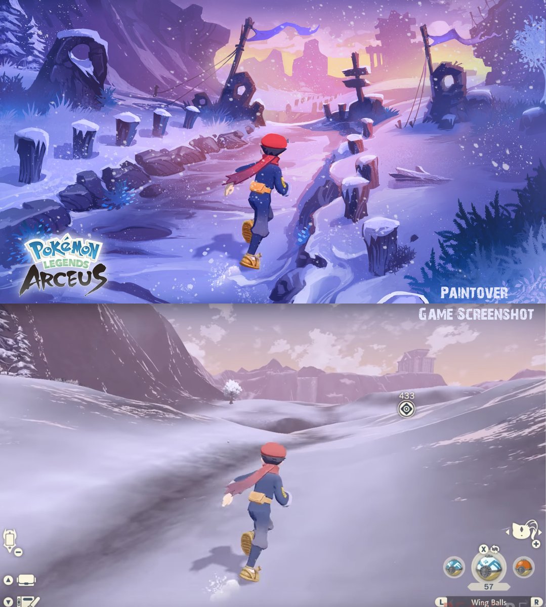 Quick #pokemon screenshot paint over. Wish I could've worked on this game. Fun gameplay. #conceptart #paintover