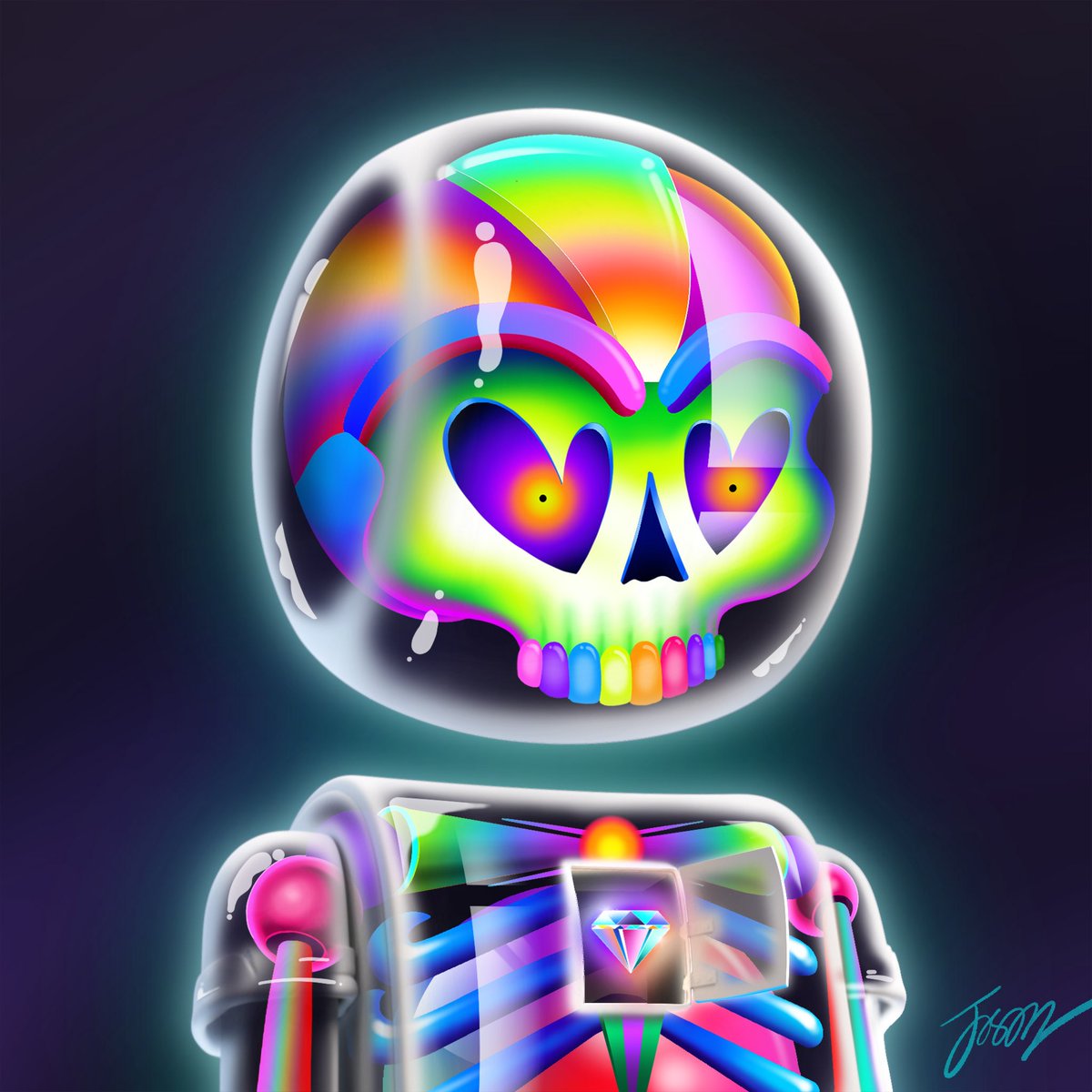 jasonnaylornyc's tweet photo. My 1/1 for the @thewhitelistio collection :) Went all out on the surfaces for this one, was having a blast with the glass https://t.co/J0ejQuLgQA