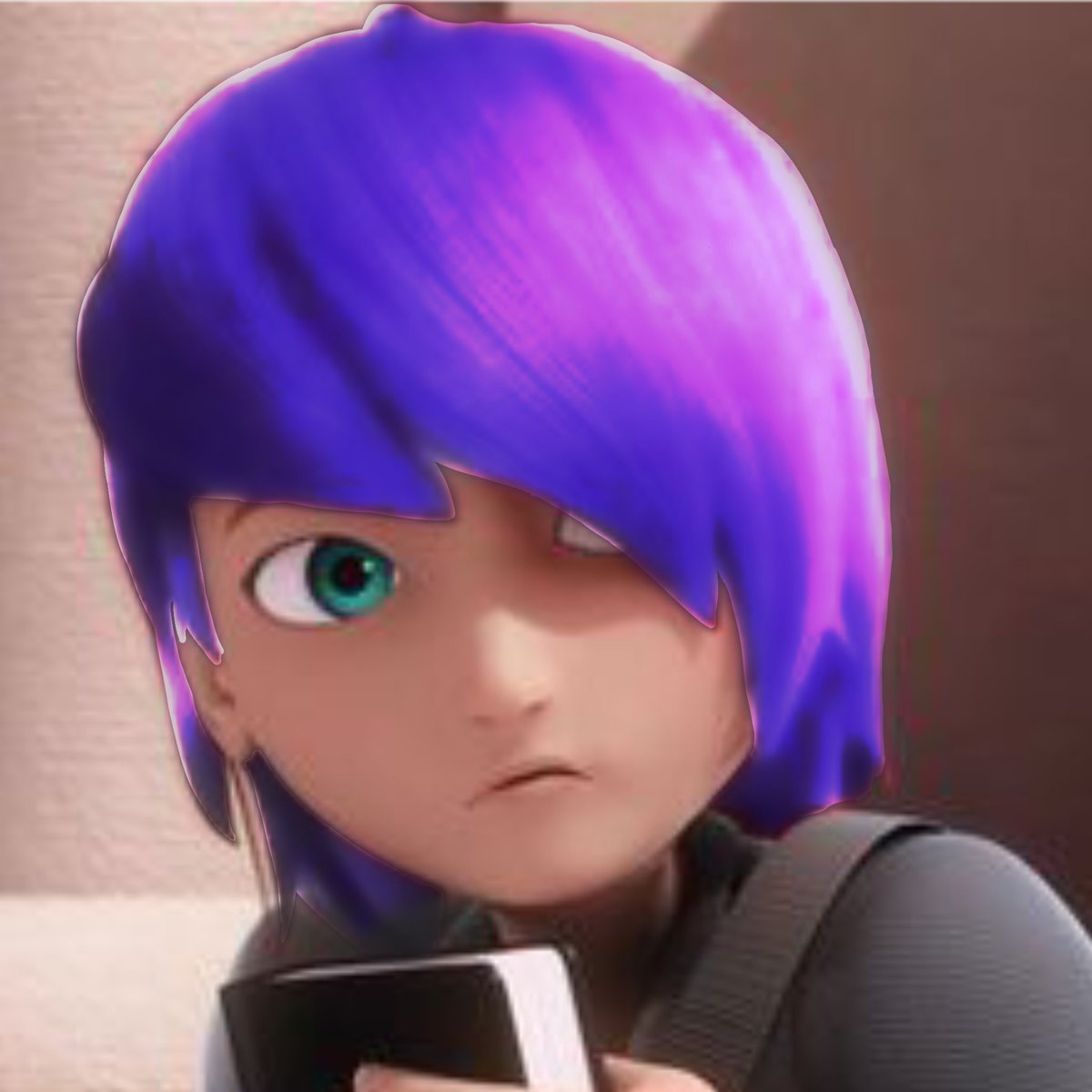 Se me vería bien el pelo morado, o eso creo.