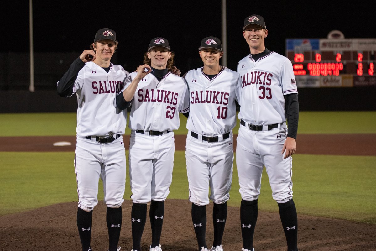 SIU_Baseball's tweet image. No-No! 

First no-hitter of any length by the Salukis since 1979 and first nine-inning no hitter since 1953.

#NCAABaseball // #Salukis