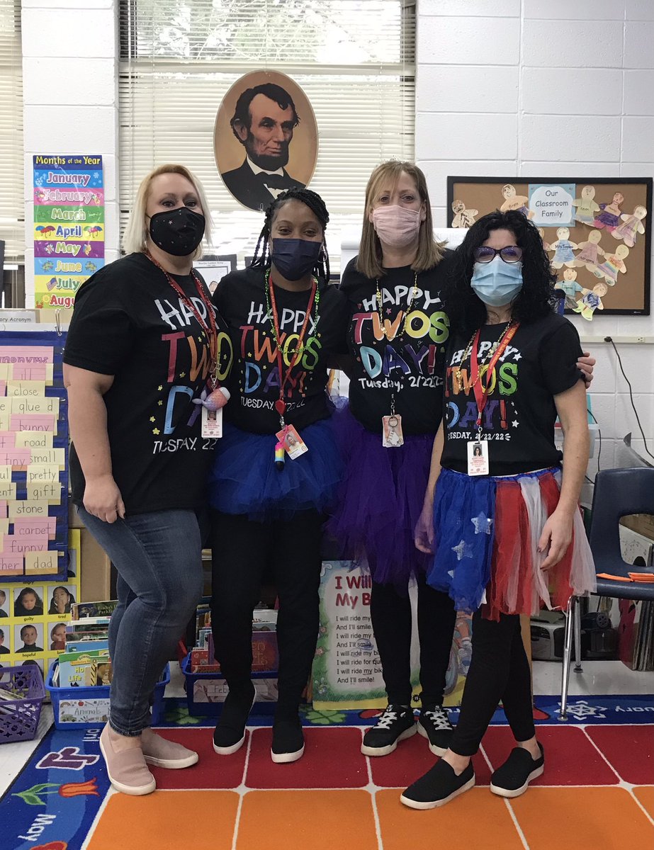Terrific Twos-Day!! 2-22-22! From two letter words to counting by 2s in our tiaras and ties! What a special day! <a href="/tincroadschool/">Tinc Road Elementary School</a>