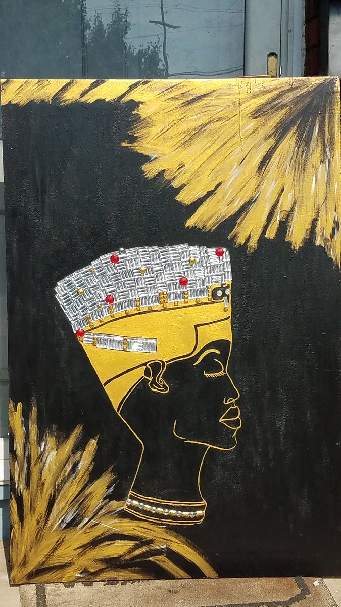 1ofakindarts's tweet photo. A Queen can walk through life with more obstacles than a golf course. But when she is missed her family her people will cry realizing all she meant to them and all she did for them. #art #love #ArtistOnTwitter #22222portal #Loveyourself  #Legacy #artlife https://t.co/UaXQ14HjR9